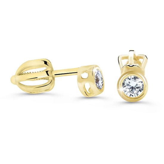 Cutie Diamonds Minimalist bedugós sárga arany fülbevalók gyémántokkal DZ62231-30-00-X-1