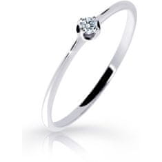 Cutie Diamonds Gyengéd fehér arany gyűrű gyémánttal DZ6729-2931-00-X-2 (Kerület 58 mm)