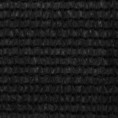 Greatstore fekete HDPE erkélytakaró 75 x 500 cm