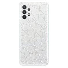 iSaprio Abstract Triangles 03 - white szilikon tok Samsung Galaxy A32 LTE