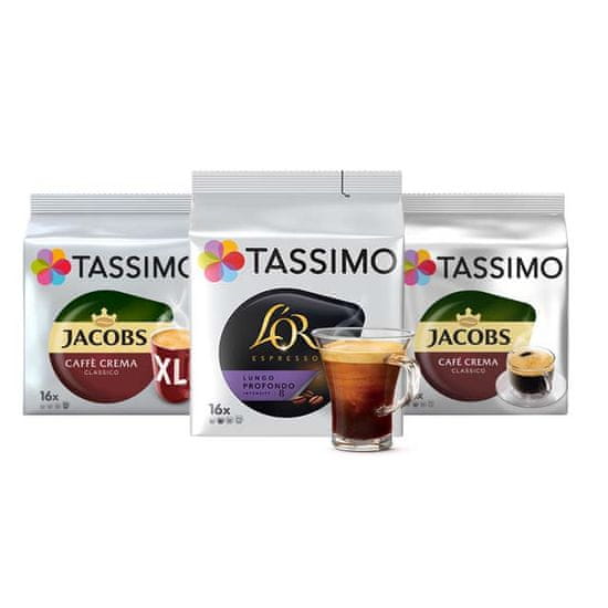 Tassimo Tassimo PACK MALL kapszula 1x Café Crema XL, 1x Café Crema, 1x L'OR Lungo Profondo