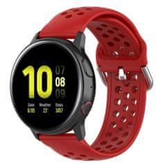 BStrap Silicone Dots szíj Samsung Galaxy Watch 3 45mm, red