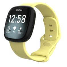 BStrap Silicone (Large) szíj Fitbit Versa 3, yellow