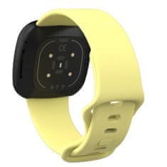 BStrap Silicone (Large) szíj Fitbit Versa 3, yellow