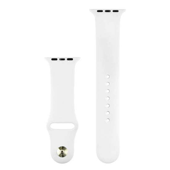Coteetci Szilikon sportpánt Apple Watch 42 / 44 mm készülékhez CS2086-WH, fehér