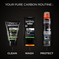 Loreal Paris Arctisztító gél aktív szénnel Men Expert Pure Carbon (Purifying Daily Face Wash) 100 ml