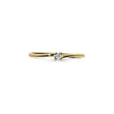 Cutie Diamonds Csillogó sárga arany gyűrű gyémánttal DZ6733-2948-00-X-1 (Kerület 49 mm)