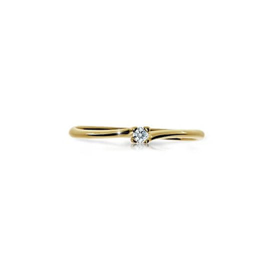 Cutie Diamonds Csillogó sárga arany gyűrű gyémánttal DZ6733-2948-00-X-1