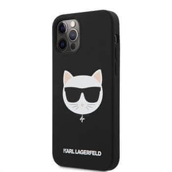 Karl Lagerfeld Choupette Head szilikon tok iPhone 12 Pro Max 6,7 KLHCP12LSLCHBK készülékhez, fekete