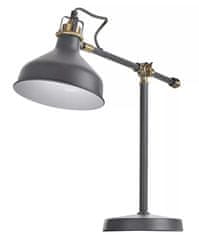 EMOS HARRY asztali lámpa E27 izzóhoz, sötétszürke