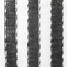 Greatstore antracitszürke-fehér csíkos kültéri sötétítő 80 x 140 cm