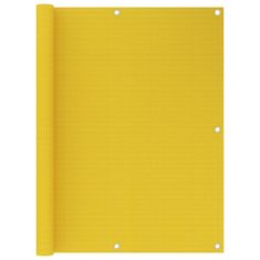 Greatstore sárga HDPE erkélytakaró 120 x 500 cm