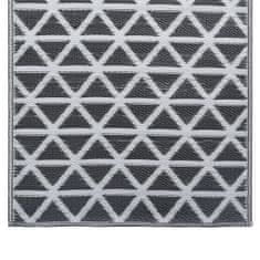Greatstore fekete PP kültéri szőnyeg 190 x 290 cm