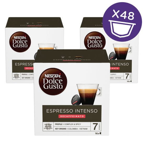 NESCAFÉ Dolce Gusto Espresso Intenso Decaffeinato kávé kapszula - 3 x 16 kapszula / csomag
