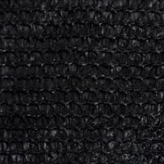 Greatstore fekete HDPE napvitorla 160 g/m² 2,5 x 2,5 m