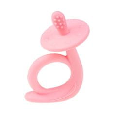 AKUKU csiga rózsaszínű szilikon fogpiszkáló baba