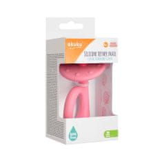 AKUKU csiga rózsaszínű szilikon fogpiszkáló baba