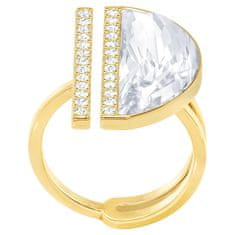 Swarovski Aranyozott csillogó gyűrű kristállyal Blow 5266704 (Kerület 52 mm)