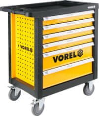 Vorel  Mobil műhelyszekrény szerszámokkal (177ks) 6 fiókok