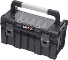 YATO  Műanyag szerszámosláda rendszerezővel 450x260x240mm