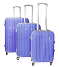 Linder Exclusiv bőröndkészlet COLOR ALUMINUM MC3058 S,M,L lila