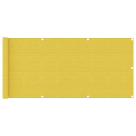 Greatstore sárga HDPE erkélytakaró 75 x 400 cm
