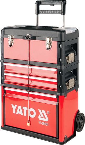 YATO  Szerszámkocsi 3 szekció, 2 dugók