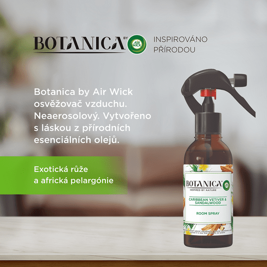Air wick Botanica by Air Wick légfrissítő - Karibi vetiver és szantálfa, 237 ml