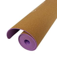 Master Yoga edzőszőnyeg 4 mm - 183 x 61 cm - parafa - lila