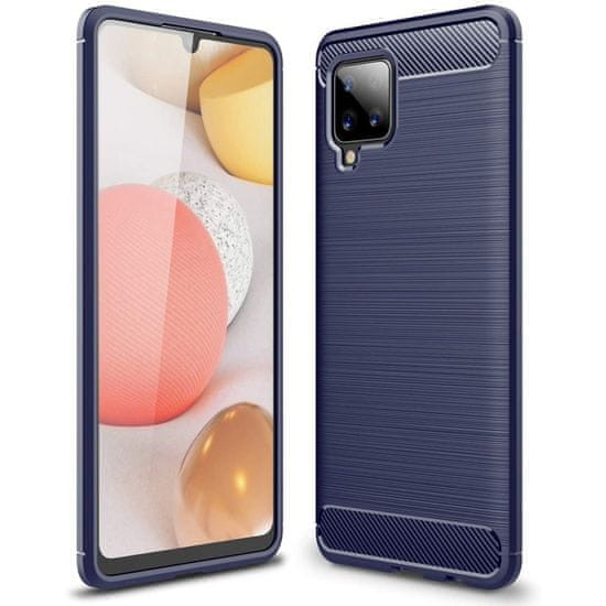 MG Carbon Case Flexible szilikon tok Samsung Galaxy A42 5G, kék