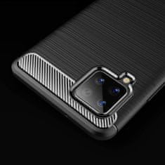 MG Carbon Case Flexible szilikon tok Samsung Galaxy A42 5G, fekete