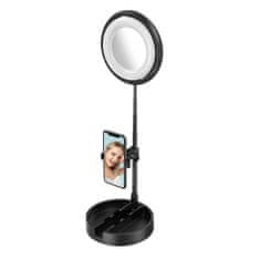 MG Beauty Selfie Ring szelfi lámpa, LED körfény, fekete
