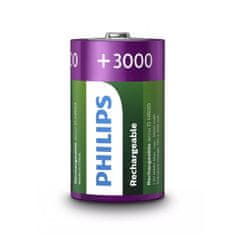 PHILIPS 20B2A300/10 D Tölthető elem, 3000mAH, 2db