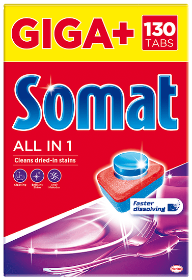 Somat All-in-One Lemon mosogatógép tabletta 130 db