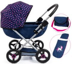 Bayer Design Cosy Babakocsi játék babáknak, kék/rózsaszín