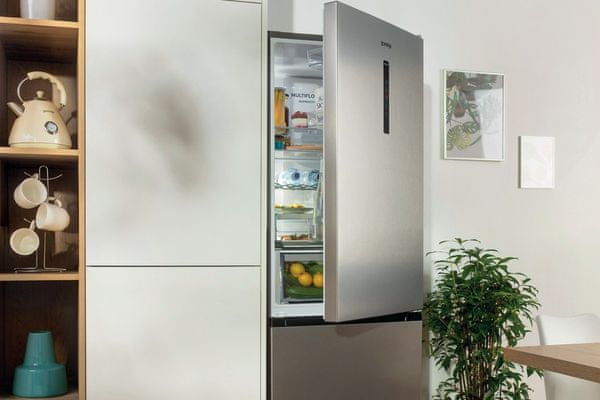 Gorenje NRK6202EBXL4 szabadonálló kombinált hűtőszekrény AdaptTech technológiával