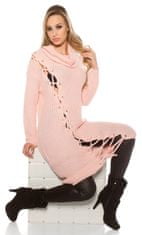 Amiatex Női ruha 73330 + Nőin zokni Gatta Calzino Strech, rózsaszín, UNIVERZáLIS