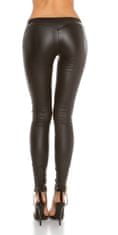 Amiatex Női leggingsz 74541 + Nőin zokni Gatta Calzino Strech, fekete, XL
