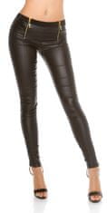 Amiatex Női leggingsz 74541 + Nőin zokni Gatta Calzino Strech, fekete, XL