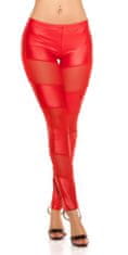 Amiatex Női leggingsz 74646 + Nőin zokni Gatta Calzino Strech, piros, S/M