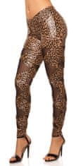 Amiatex Női leggingsz 74626 + Nőin zokni Gatta Calzino Strech, állatmintás nyomtatás, S/M