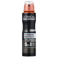 Loreal Paris Izzadásgátló spray férfiaknak Carbon Protect 5v1 150 ml