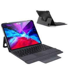 Dux Ducis Wireless Keyboard tok billentyűzettel iPad Pro 12.9'' 2018 / 2020 / 2021, fekete