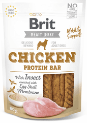 Brit Jerky Chicken with Insect Protein Bar, 12x 80g