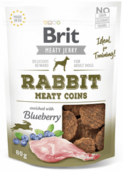 Brit Jerky Rabbit Meaty Coins, 12x 80g