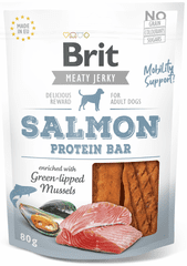 Brit Jerky Salmon Protein Bar, 12x 80g