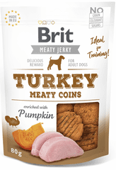 Brit Jerky Turkey Meaty Coins 12x 80g