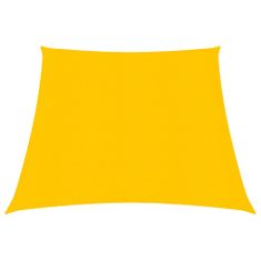 Greatstore sárga HDPE napvitorla 160 g/m² 3/4 x 3 m