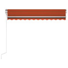 shumee narancssárga-barna szélérzékelős és LED-es napellenző 350x250cm