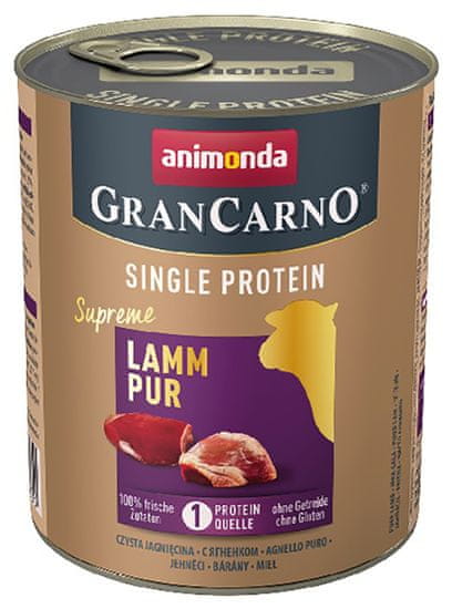 Animonda GRANCARNO Single Protein - tiszta bárányhús 6 x 800g